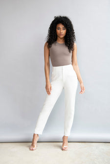 Zigarettenhose Curvy - Off White