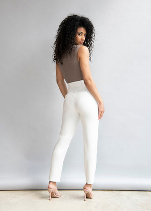 Zigarettenhose Curvy - Off White