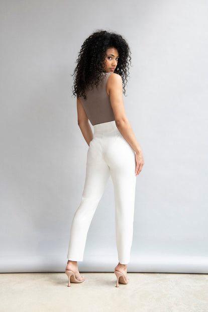 Zigarettenhose Curvy - Off White