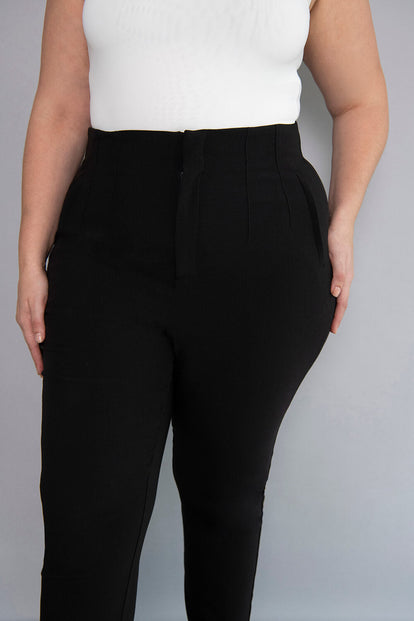 Zigarettenhose Curvy - Black