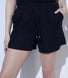 Leinenshorts Curvy - Black