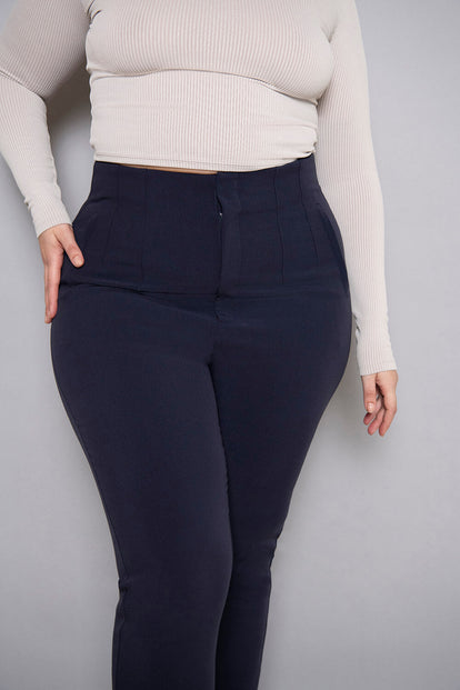 Zigarettenhose Curvy - Navy