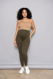 Everyday Umstandsleggings - Khaki Green