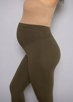 Everyday Umstandsleggings - Khaki Green