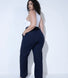 Leinenhose Curvy - Navy