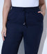 Leinenhose Curvy - Navy