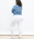 Everyday High Waisted Leggings Curvy - White