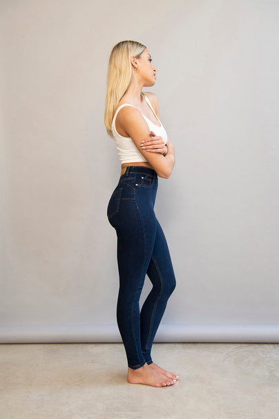 Ultimate 7/8 Jeggings Curvy - Dark Blue