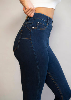 Ultimate 7/8 Jeggings Curvy - Dark Blue