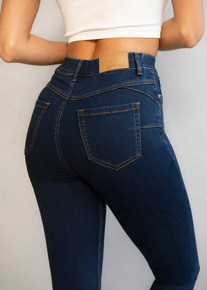 Ultimate 7/8 Jeggings Curvy - Dark Blue