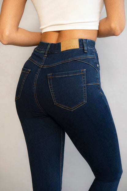 Ultimate 7/8 Jeggings Curvy - Dark Blue