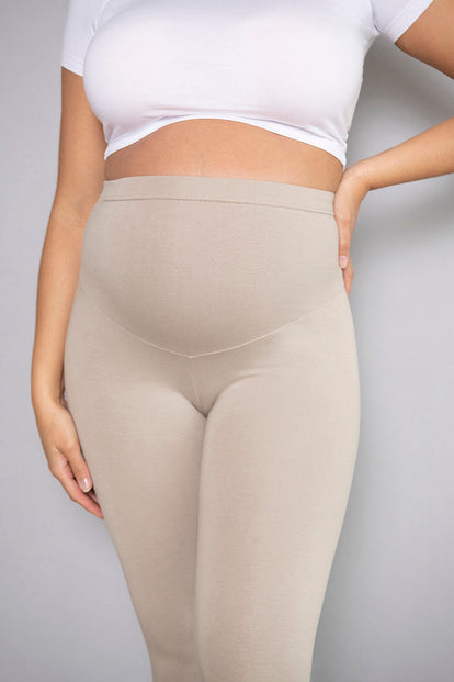 Everyday Umstandsleggings - Oatmeal Beige