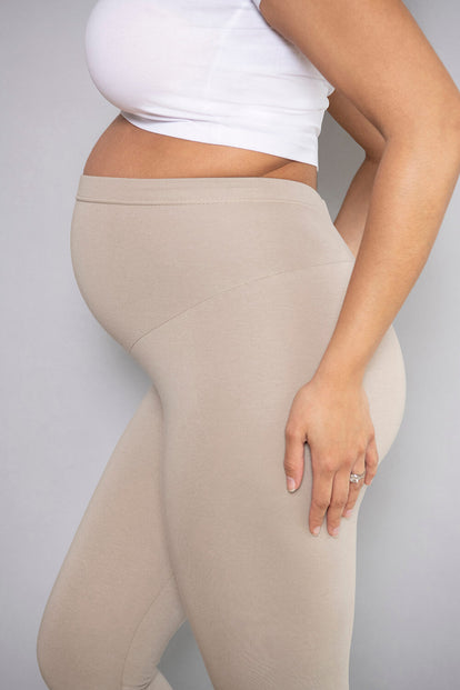 Everyday Umstandsleggings - Oatmeal Beige