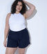 Leinenshorts Curvy - Navy