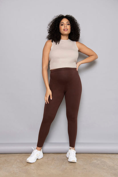 Everyday Umstandsleggings - Chocolate Brown