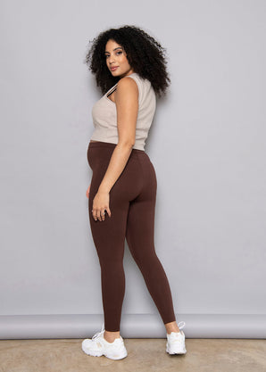 Everyday Umstandsleggings - Chocolate Brown