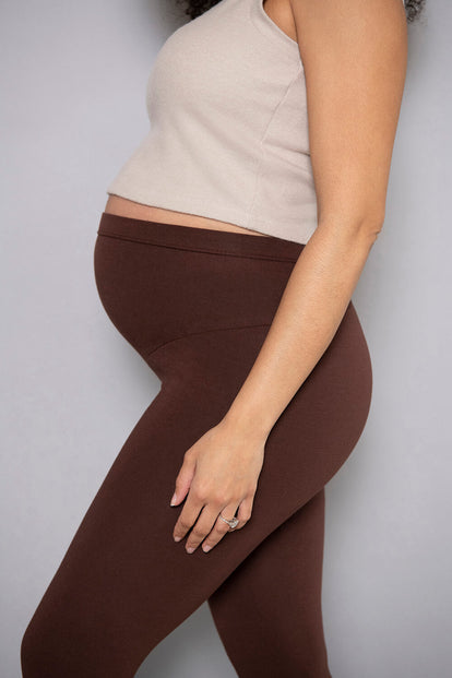 Everyday Umstandsleggings - Chocolate Brown