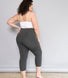 Cropped Leggings Lightweight Curvy - Dark Grey