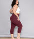 Cropped Leggings Lightweight - Burgundy