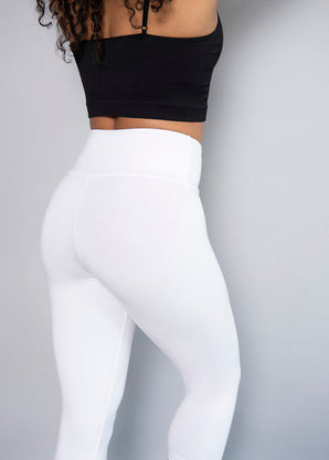 Cropped Leggings Lightweight - White