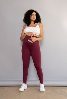 Everyday Umstandsleggings - Burgundy