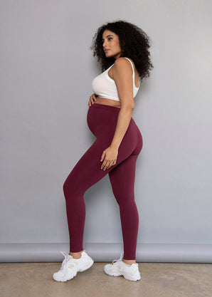 Everyday Umstandsleggings - Burgundy