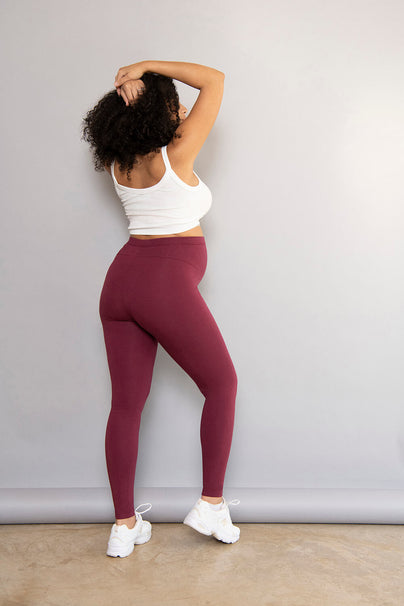 Everyday Umstandsleggings - Burgundy