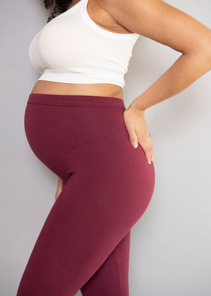 Everyday Umstandsleggings - Burgundy