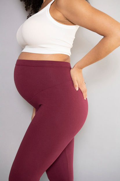 Everyday Umstandsleggings - Burgundy