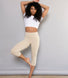 Cropped Leggings Lightweight Curvy - Beige