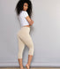 Cropped Leggings Lightweight Curvy - Beige