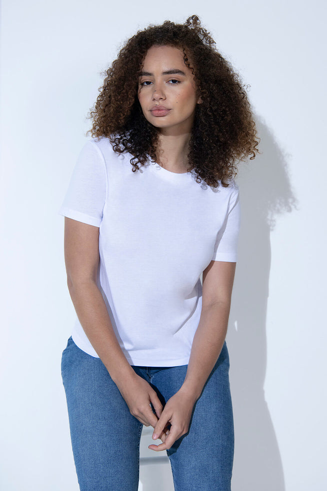 Everyday T-Shirt Curvy-Shirt - White