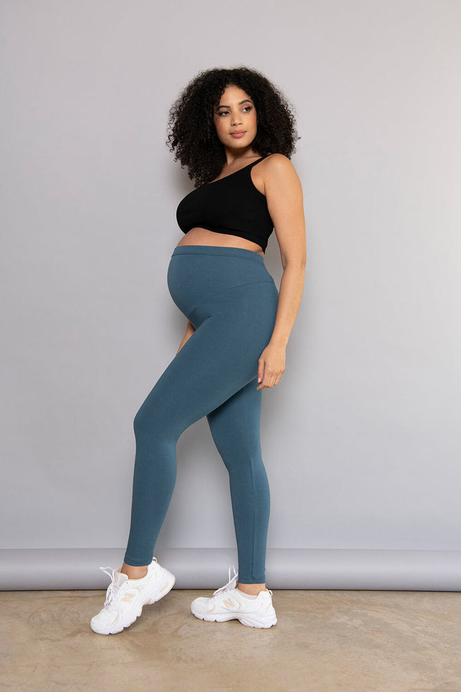 Everyday Umstandsleggings - Petrol Blue