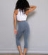 Cropped Leggings Lightweight - Steel Blue