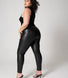 High Waisted Leggings In Lederoptik Curvy - Black