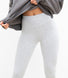 Alltägliche High-Waisted Leggings - Hellgrau-Melange