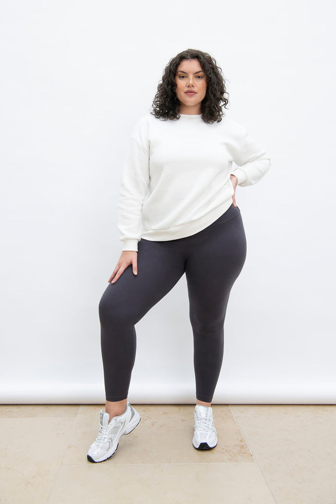 Everyday High Waisted Leggings Curvy - Odyssey Grey