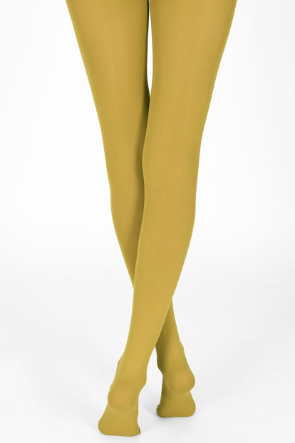 100 Den Strumpfhose - Mustard