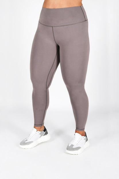 Revitalise High Waisted Leggings Curvy - Mauve