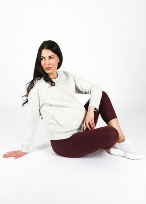 Revitalise Cropped Umstandsleggings - Winter Berry