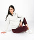 Revitalise Cropped Umstandsleggings - Winter Berry