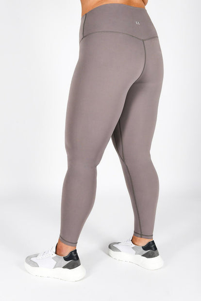 Revitalise High Waisted Leggings Curvy - Mauve