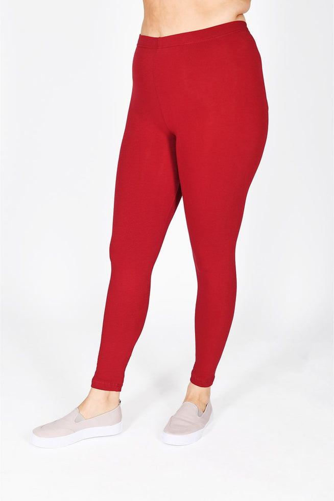 Everyday Leggings Curvy - Red Wine