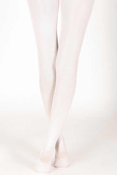 40 Den Strumpfhose - White