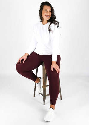 Revitalise 7/8 High Waisted Leggings Curvy - Winter Berry