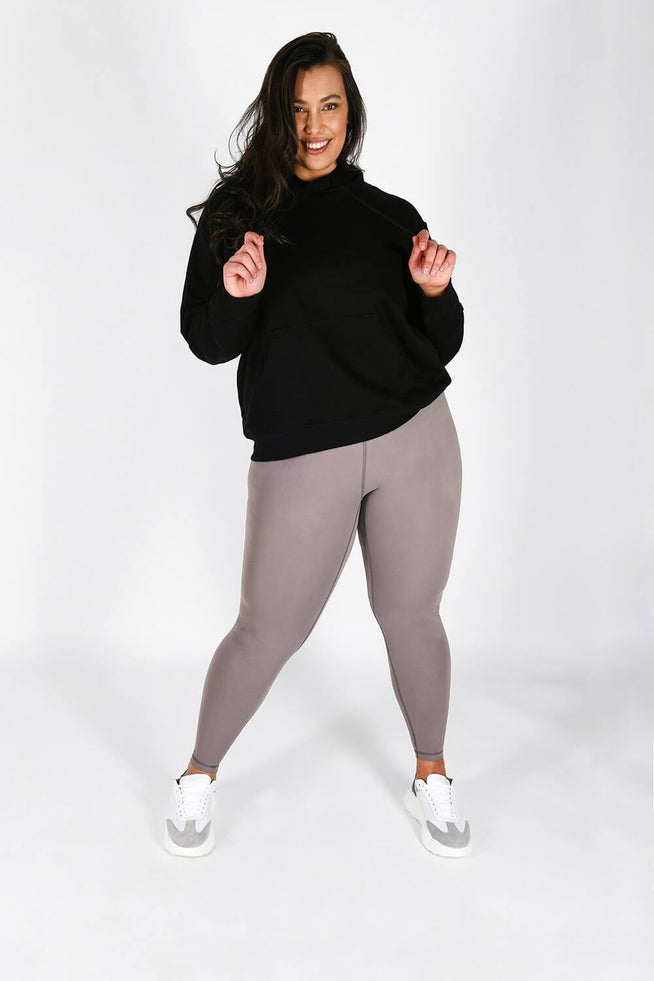 Revitalise High Waisted Leggings Curvy - Mauve