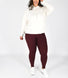 Revitalise High Waisted Leggings Curvy - Winter Berry