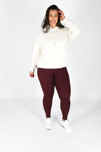 Revitalise High Waisted Leggings Curvy - Winter Berry