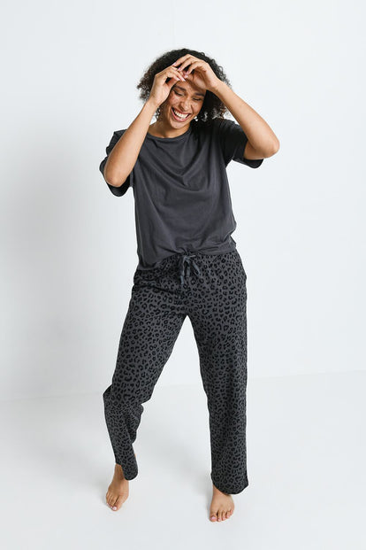 100% Baumwoll-Pyjama Set - Animal Print