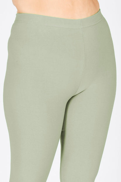 Everyday Leggings Curvy - Sage Green